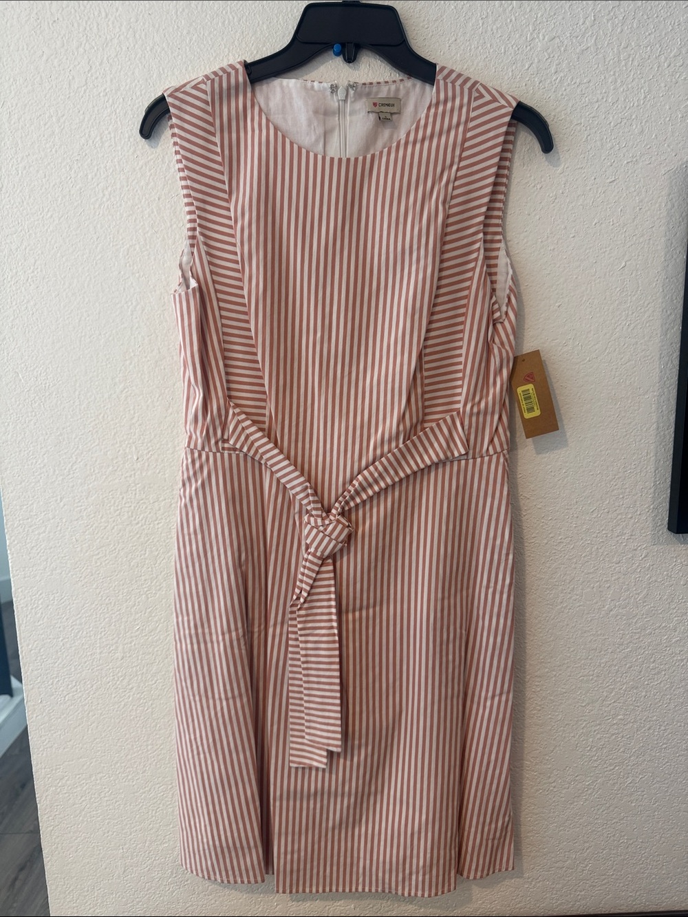 Daniel Cremieux Pink Stripe Tie-Waist Dress